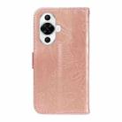 For Huawei nova 11 5G / 12s 4G Swallowtail Butterfly Embossed Leather Phone Case(Rose Gold) - 3