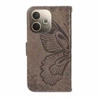 For OPPO A5 Pro 5G Global Swallowtail Butterfly Embossed Leather Phone Case(Grey) - 3