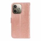 For OPPO A5 Pro 5G Global Swallowtail Butterfly Embossed Leather Phone Case(Rose Gold) - 3