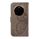 For Honor Magic7 Swallowtail Butterfly Embossed Leather Phone Case(Grey) - 3