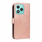 For Honor 400 Lite Swallowtail Butterfly Embossed Leather Phone Case(Rose Gold) - 3