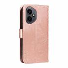 For Honor 400 Global 156.5mm Swallowtail Butterfly Embossed Leather Phone Case(Rose Gold) - 3