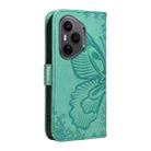 For Honor 400 Pro Global 160.8mm Swallowtail Butterfly Embossed Leather Phone Case(Green) - 3
