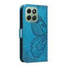 For Honor X6c / X6b / X6a / X5b Swallowtail Butterfly Embossed Leather Phone Case(Blue) - 3