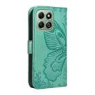 For Honor X6c / X6b / X6a / X5b Swallowtail Butterfly Embossed Leather Phone Case(Green) - 3