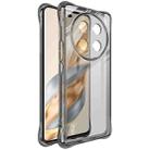 For Honor Magic7 Lite imak Shockproof Airbag TPU Phone Case(Transparent Black) - 1