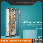 For Honor Magic7 Lite imak Shockproof Airbag TPU Phone Case(Transparent Black) - 3