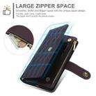 For Google Pixel 8 Pro YM016 Rhombic Zipper Card Wallet Leather Phone Case with Lanyard(Dark Purple) - 3