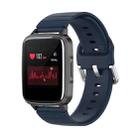 For Xiaomi Haylou Smart Watch LS01 / Smart Watch 2 LS02 Silicone Watch Band, Size: 19mm(Navy Blue) - 1