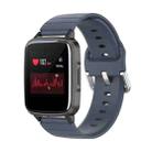 For Xiaomi Haylou Smart Watch LS01 / Smart Watch 2 LS02 Silicone Watch Band, Size: 19mm(Gray) - 1