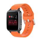 For Xiaomi Haylou Smart Watch LS01 / Smart Watch 2 LS02 Silicone Watch Band, Size: 19mm(Orange) - 1