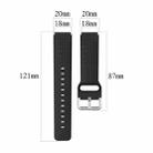 For Xiaomi Haylou Smart Watch LS01 / Smart Watch 2 LS02 Silicone Watch Band, Size: 19mm(Teal) - 6
