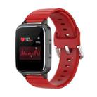 For Xiaomi Haylou Smart Watch LS01 / Smart Watch 2 LS02 Silicone Watch Band, Size: 19mm(Red) - 1