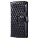 For Motorola Edge 60 Fusion Glitter Lattice Zipper Wallet Leather Phone Case(Black) - 2