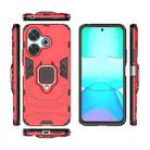 For Xiaomi Redmi 13 4G / Note 13R Magnetic Ring Holder PC + TPU Phone Case(Red) - 3
