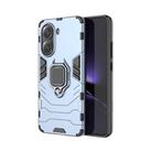For Redmi Turbo 4 5G Magnetic Ring Holder PC + TPU Phone Case(Navy Blue) - 1