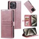 For Xiaomi Redmi 13 4G Simple 6-Card Wallet Leather Phone Case(Rose Gold) - 1