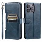 For Xiaomi Redmi 13 4G Simple 6-Card Wallet Leather Phone Case(Navy Blue) - 2