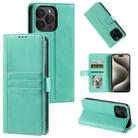 For Xiaomi Redmi 13 4G Simple 6-Card Wallet Leather Phone Case(Green) - 1