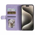 For Xiaomi Redmi 13 4G Simple 6-Card Wallet Leather Phone Case(Purple) - 3