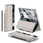 For Samsung Galaxy Z Fold6 GKK Integrated Full Coverage Flip Phone Case with Pen Slot, Not Included Pen(Titanium Gray) - 1