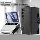 For Samsung Galaxy Z Fold7 5G GKK Integrated Full Coverage Flip Phone Case with Pen Slot, Not Included Pen(Black) - 2