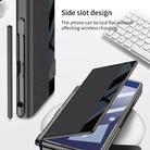 For Samsung Galaxy Z Fold7 5G GKK Integrated Full Coverage Flip Phone Case with Pen Slot, Not Included Pen(Black) - 4