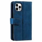 For Xiaomi Redmi 13 4G Nine Card Zipper Bag Leather Phone Case with Lanyard(Blue) - 3