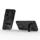 For Xiaomi Redmi 13 4G Punk Armor 2 in 1 PC + TPU Phone Case with Holder(Black) - 3