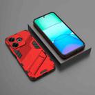 For Xiaomi Redmi 13 4G Punk Armor 2 in 1 PC + TPU Phone Case with Holder(Red) - 2