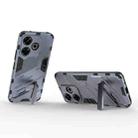 For Xiaomi Redmi 13 4G Punk Armor 2 in 1 PC + TPU Phone Case with Holder(Grey) - 3