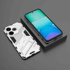For Xiaomi Redmi 13 4G Punk Armor 2 in 1 PC + TPU Phone Case with Holder(White) - 2