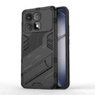 For Redmi K70 Ultra Global Punk Armor 2 in 1 PC + TPU Phone Case with Holder(Black) - 1