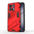 For Redmi K70 Ultra Global Punk Armor 2 in 1 PC + TPU Phone Case with Holder(Red) - 1