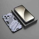 For Redmi K80 Punk Armor 2 in 1 PC + TPU Phone Case with Holder(Grey) - 2