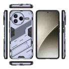 For Redmi K80 Punk Armor 2 in 1 PC + TPU Phone Case with Holder(Grey) - 3