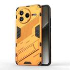 For Redmi K80 Punk Armor 2 in 1 PC + TPU Phone Case with Holder(Orange) - 1