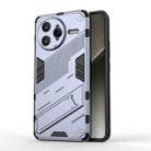 For Redmi K80 Pro Punk Armor 2 in 1 PC + TPU Phone Case with Holder(Grey) - 1