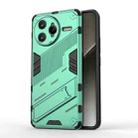 For Redmi K80 Pro Punk Armor 2 in 1 PC + TPU Phone Case with Holder(Green) - 1