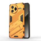 For Redmi K80 Pro Punk Armor 2 in 1 PC + TPU Phone Case with Holder(Orange) - 1