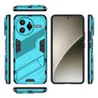 For Redmi K80 Pro Punk Armor 2 in 1 PC + TPU Phone Case with Holder(Blue) - 3