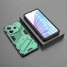 For Redmi Note 14 5G Punk Armor 2 in 1 PC + TPU Phone Case with Holder(Green) - 2