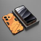 For Redmi Note 14 4G 163.25mm Punk Armor 2 in 1 PC + TPU Phone Case with Holder(Orange) - 2