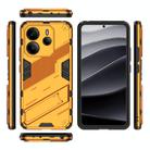 For Redmi Note 14 4G 163.25mm Punk Armor 2 in 1 PC + TPU Phone Case with Holder(Orange) - 3