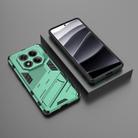 For Redmi Note 14 Pro 4G Punk Armor 2 in 1 PC + TPU Phone Case with Holder(Green) - 2