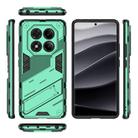 For Redmi Note 14 Pro 4G Punk Armor 2 in 1 PC + TPU Phone Case with Holder(Green) - 3