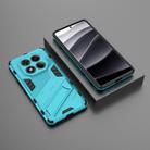 For Redmi Note 14 Pro 4G Punk Armor 2 in 1 PC + TPU Phone Case with Holder(Blue) - 2