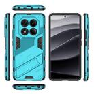 For Redmi Note 14 Pro 4G Punk Armor 2 in 1 PC + TPU Phone Case with Holder(Blue) - 3