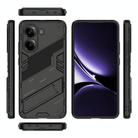 For Redmi Note Turbo 4 Punk Armor 2 in 1 PC + TPU Phone Case with Holder(Black) - 3