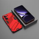 For Redmi Note Turbo 4 Punk Armor 2 in 1 PC + TPU Phone Case with Holder(Red) - 2
